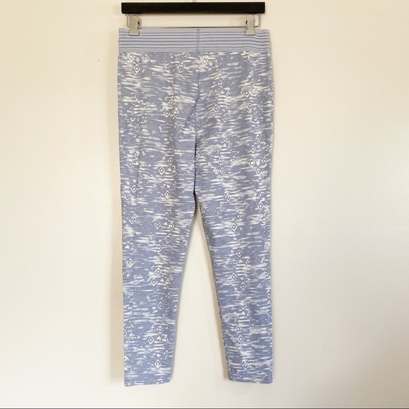 FREE PEOPLE Movement Leggings Diamond Print Blue L - Picture 5 of 9